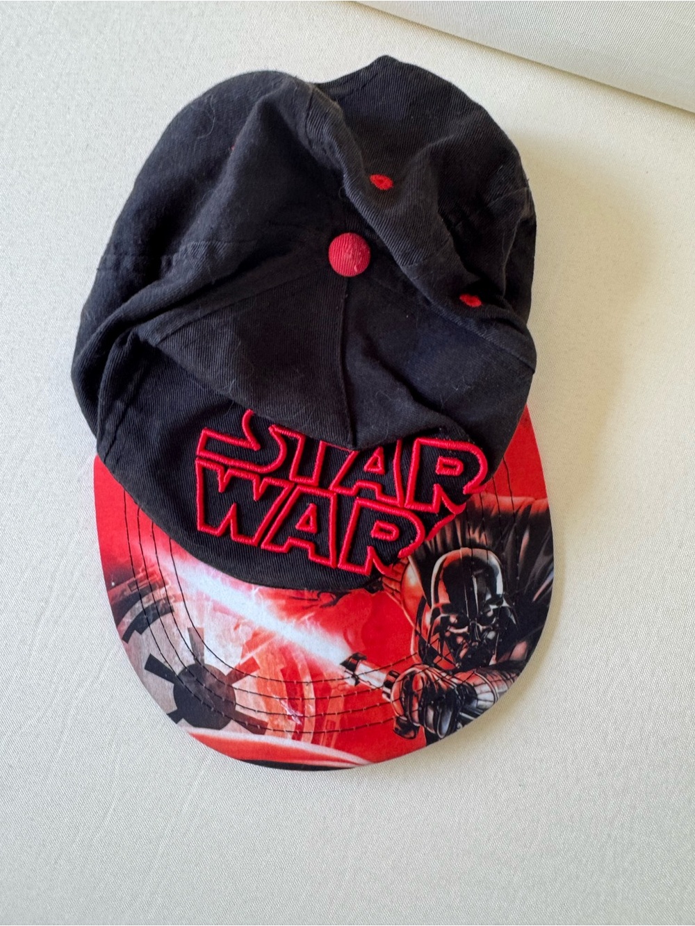 Star Wars Black and Red Logo Cap with Graphic Brim